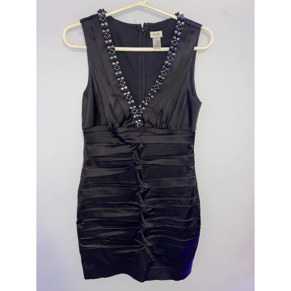 Cache Dress Black Cocktail Gown